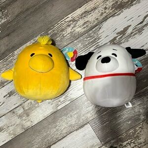 Squishmellow snoopy and Woodstock
